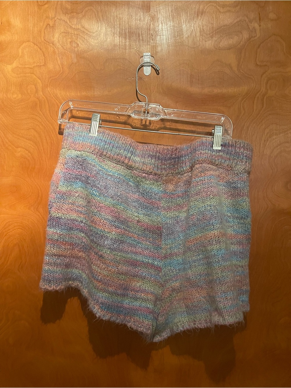 ShowMeYourMumu Cozy Pastel Knit Women's Shorts - Multicolor